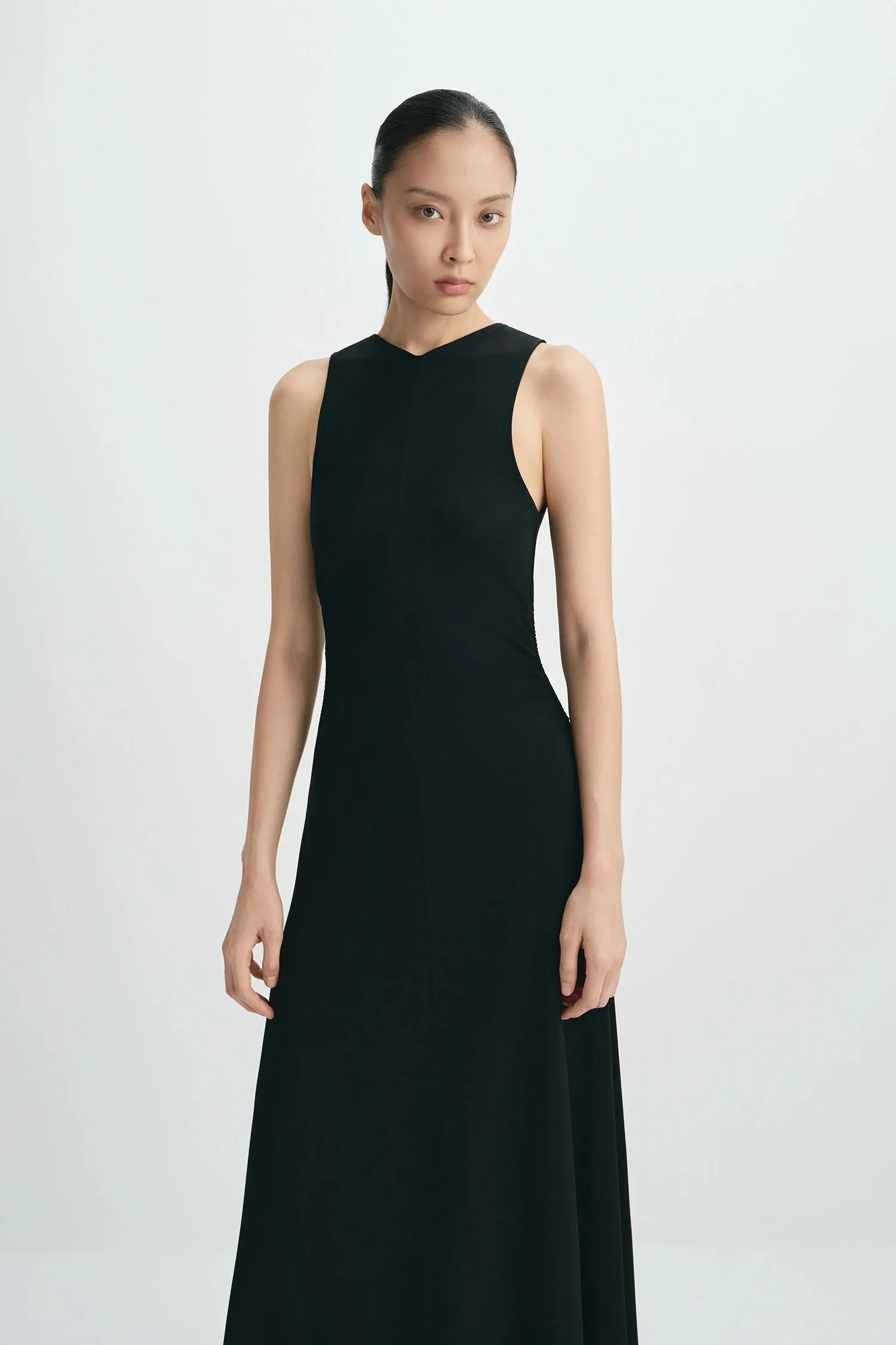 Jo Shirred Center Back Dress sold by Rue Sophie product image thumbnail 5