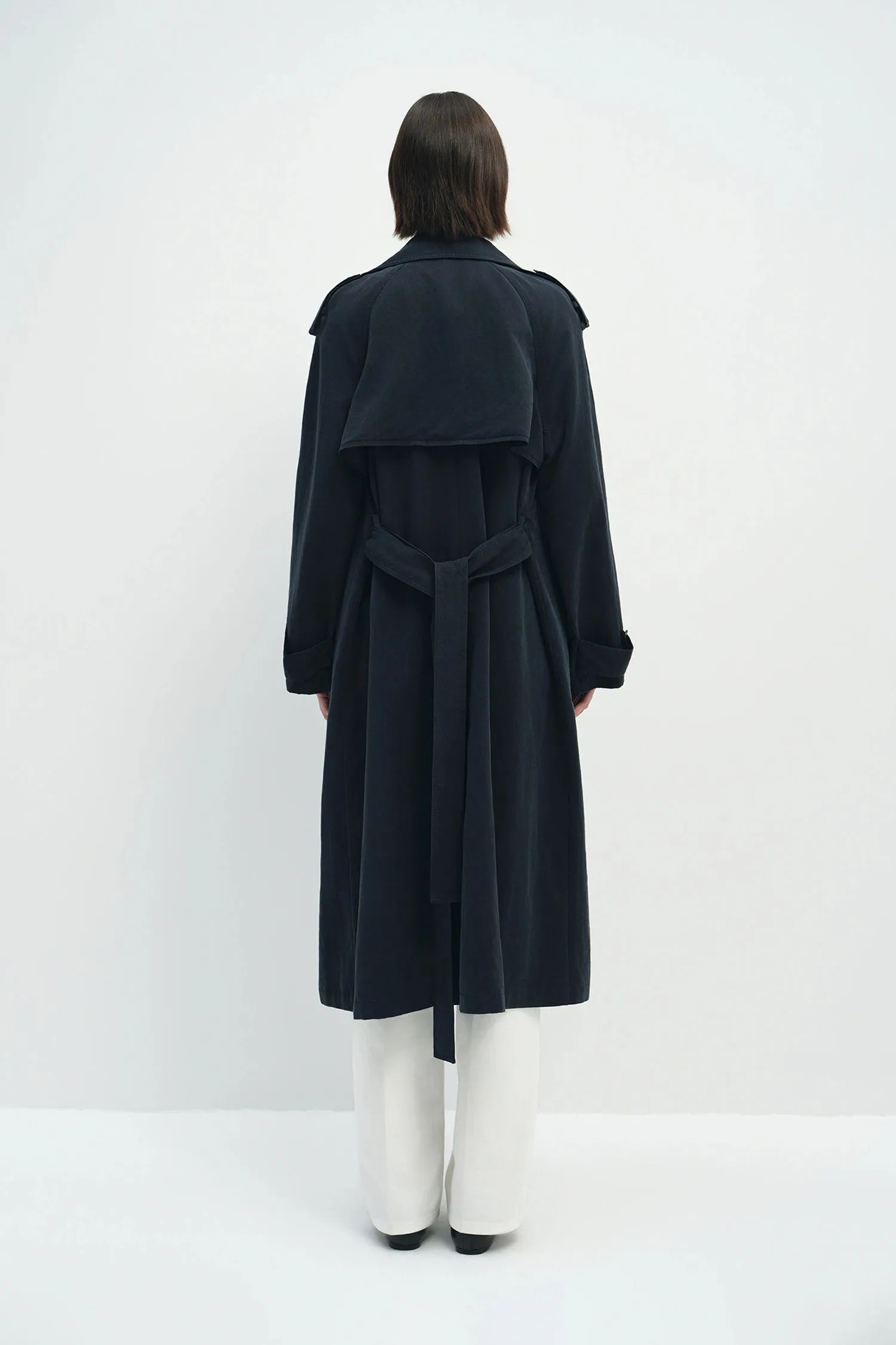 Elva Belted Trench Coat sold by Rue Sophie product image thumbnail 4