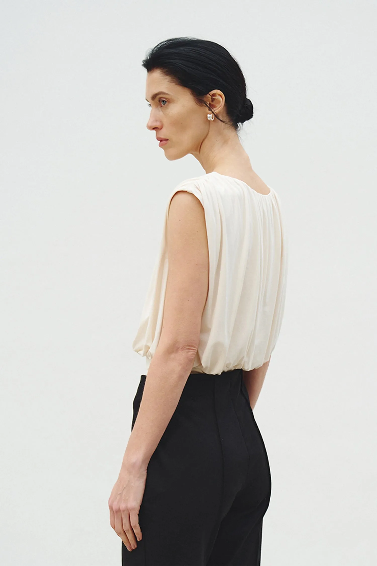 Muse Draped Jersey Top sold by Rue Sophie product image thumbnail 3