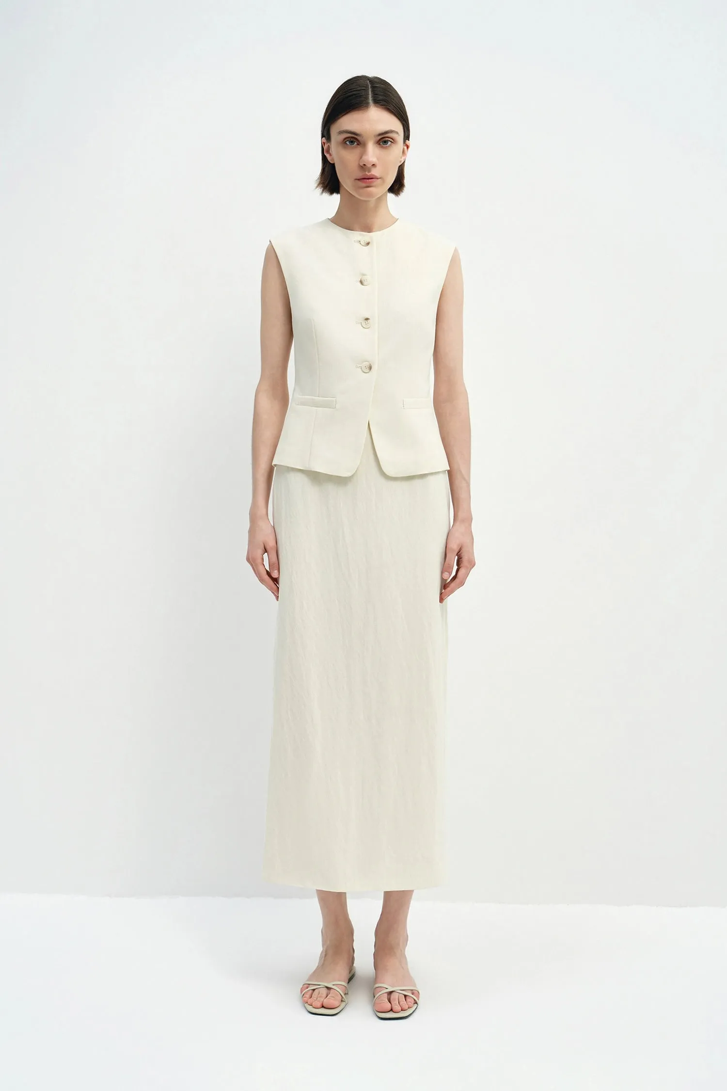 Elira Button Front Vest sold by Rue Sophie product image thumbnail 2