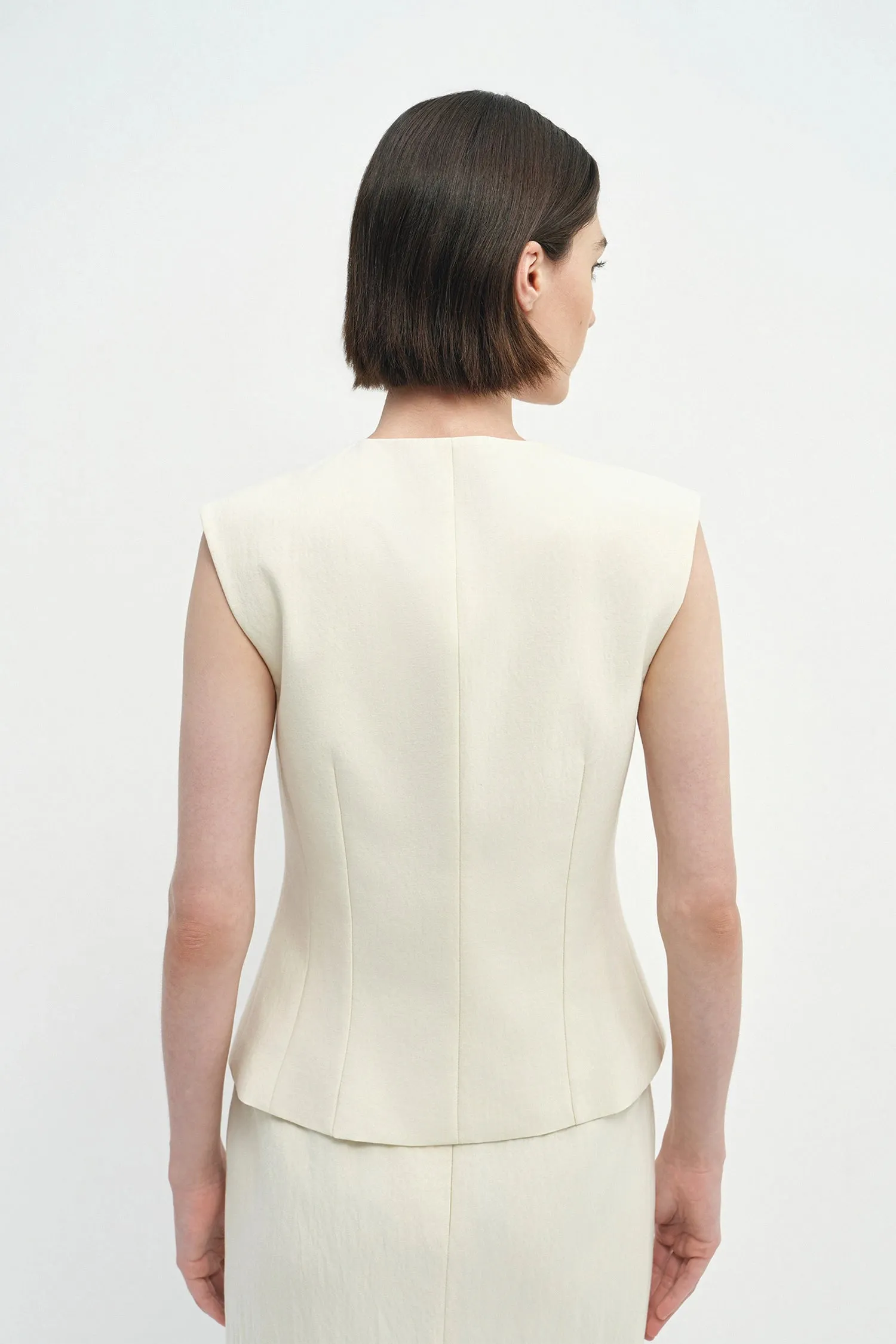 Elira Button Front Vest sold by Rue Sophie product image thumbnail 5