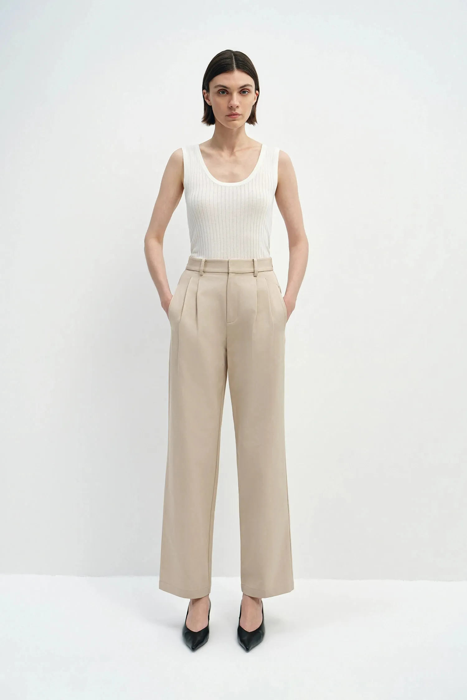 Elowen Pleat Front Twill Pant sold by Rue Sophie product image thumbnail 2