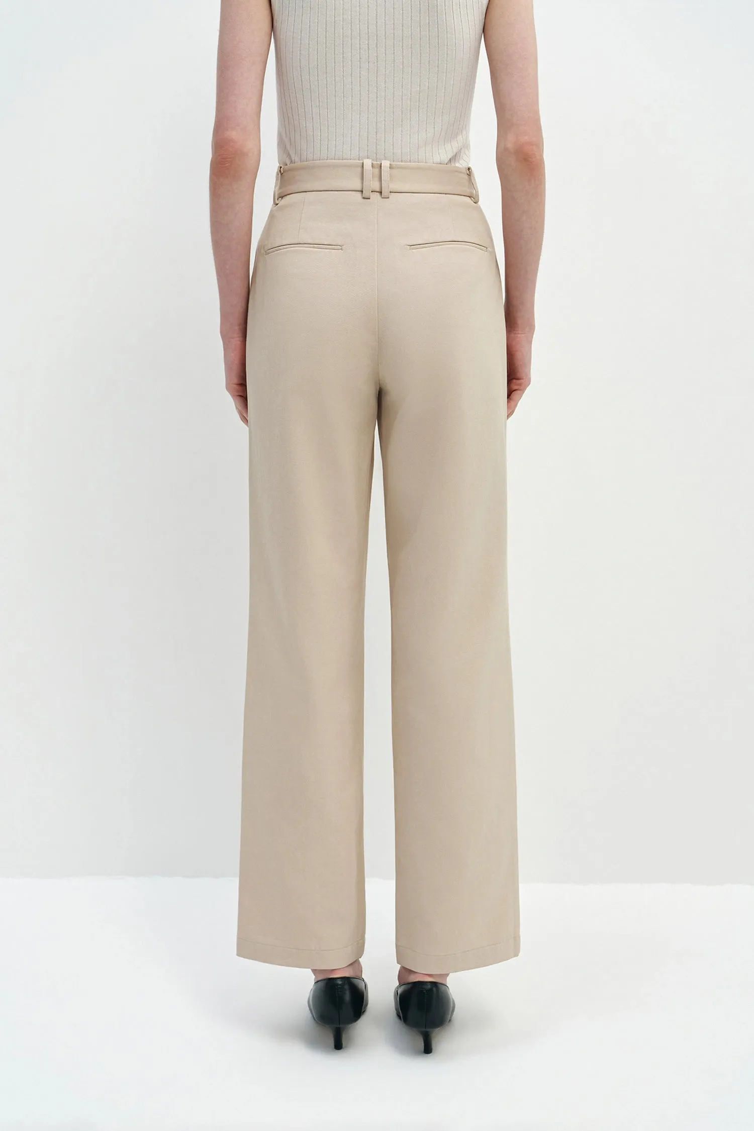 Elowen Pleat Front Twill Pant sold by Rue Sophie product image thumbnail 5