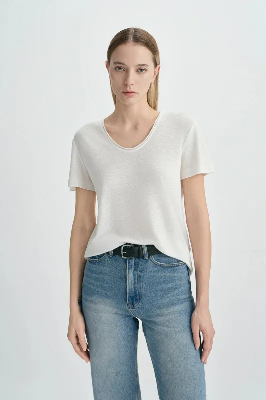 Caléa Scoop Neck Top made by Rue Sophie