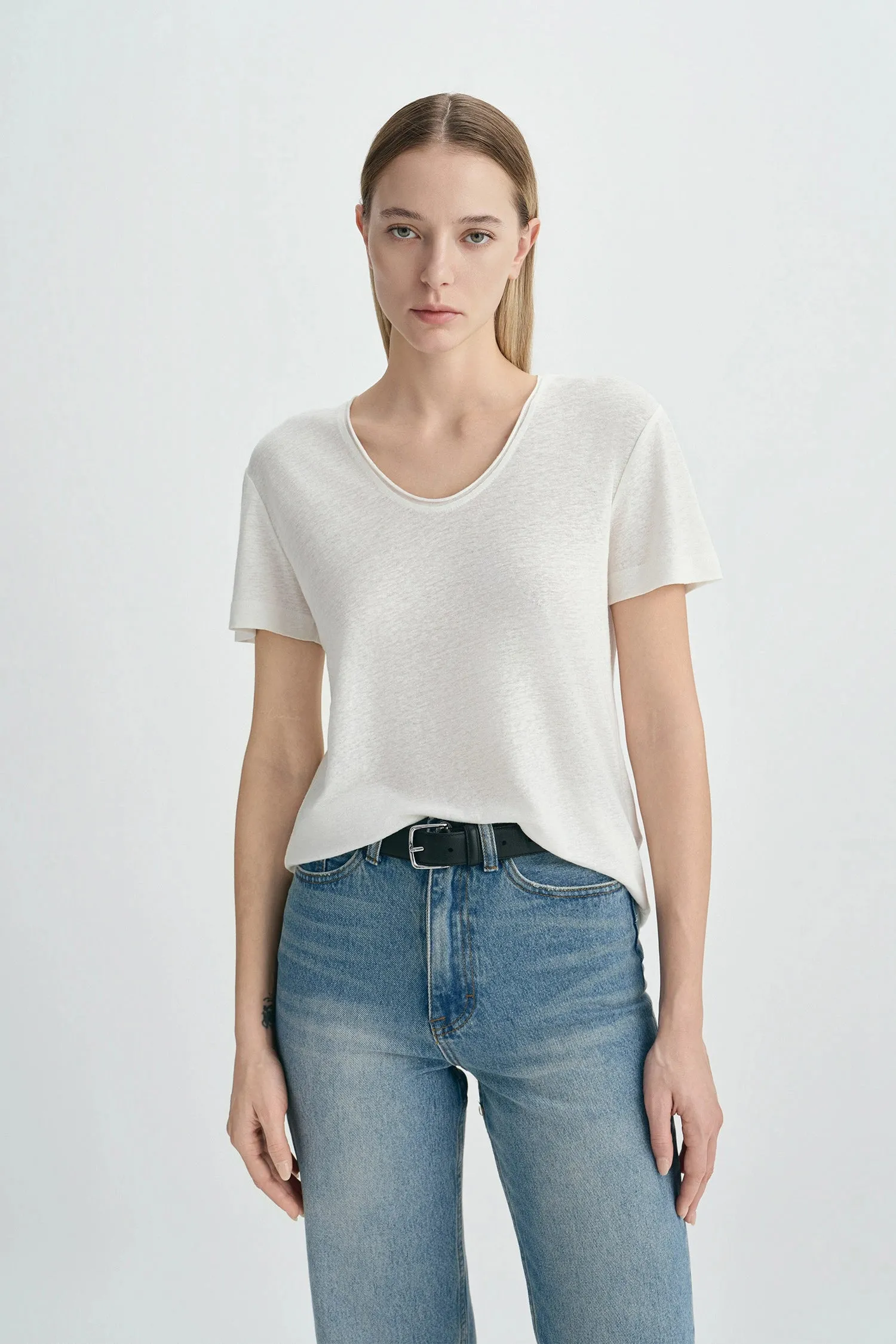 Caléa Scoop Neck Top sold by Rue Sophie