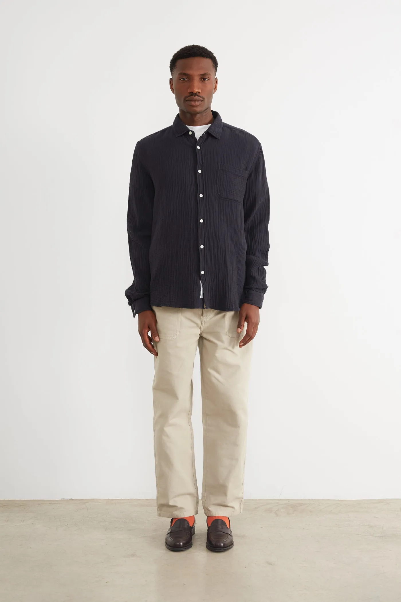 SNAP SHIRT NAVY sold by Edmmond Studios product image thumbnail 3