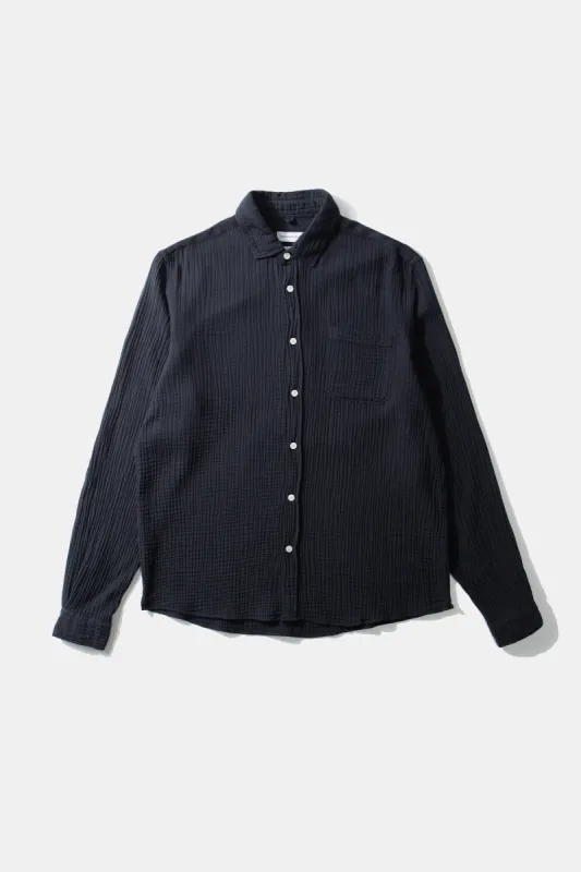 SNAP SHIRT NAVY sold by Edmmond Studios