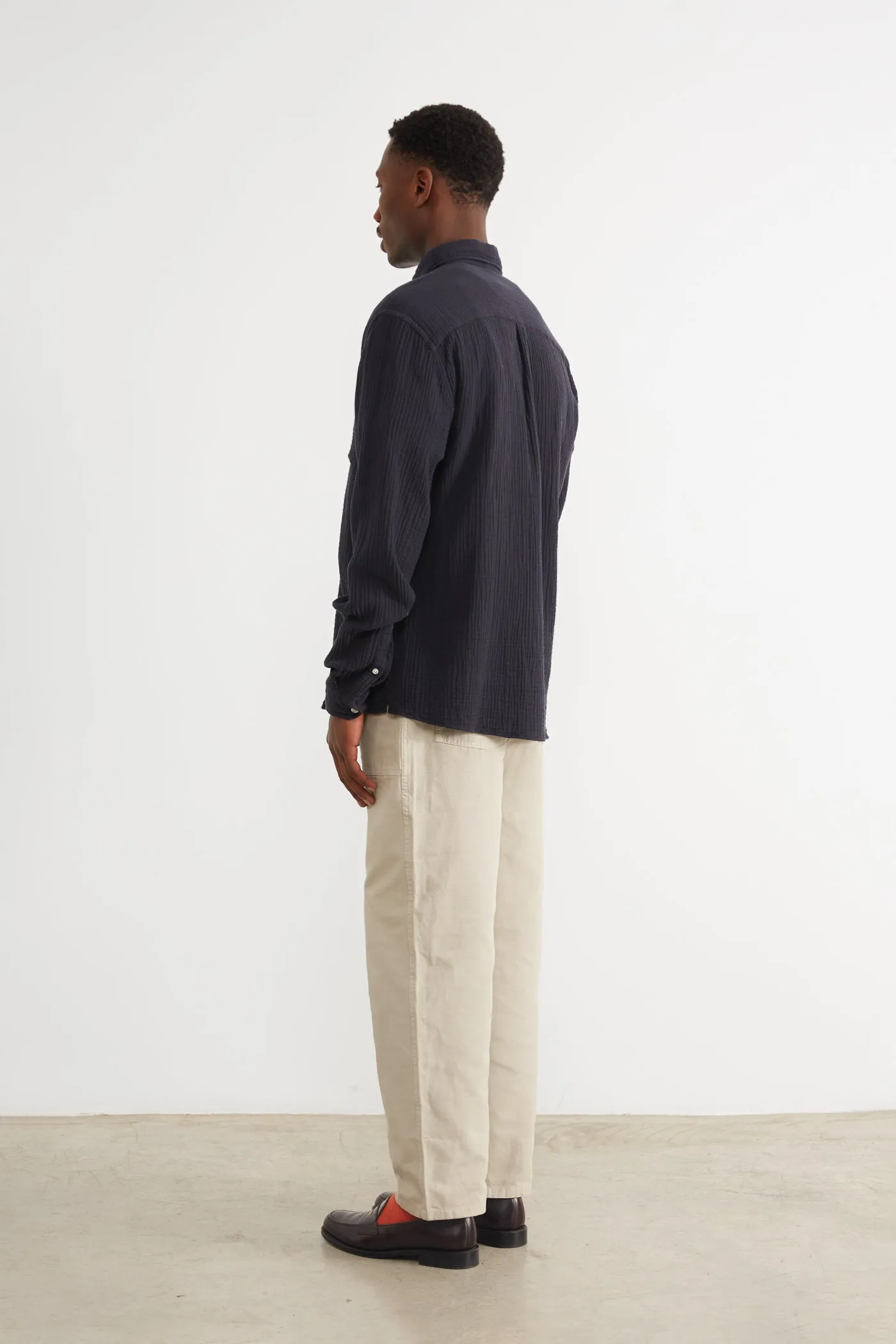 SNAP SHIRT NAVY sold by Edmmond Studios product image thumbnail 4