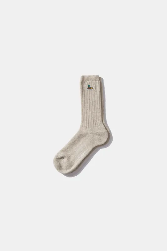 DUCK SOCKS LIGHT GREY MELANGE sold by Edmmond Studios