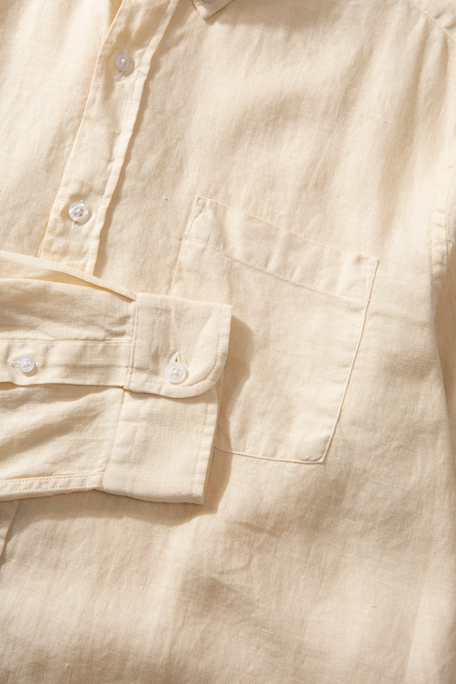 LINEN SHIRT BEIGE sold by Edmmond Studios product image thumbnail 5