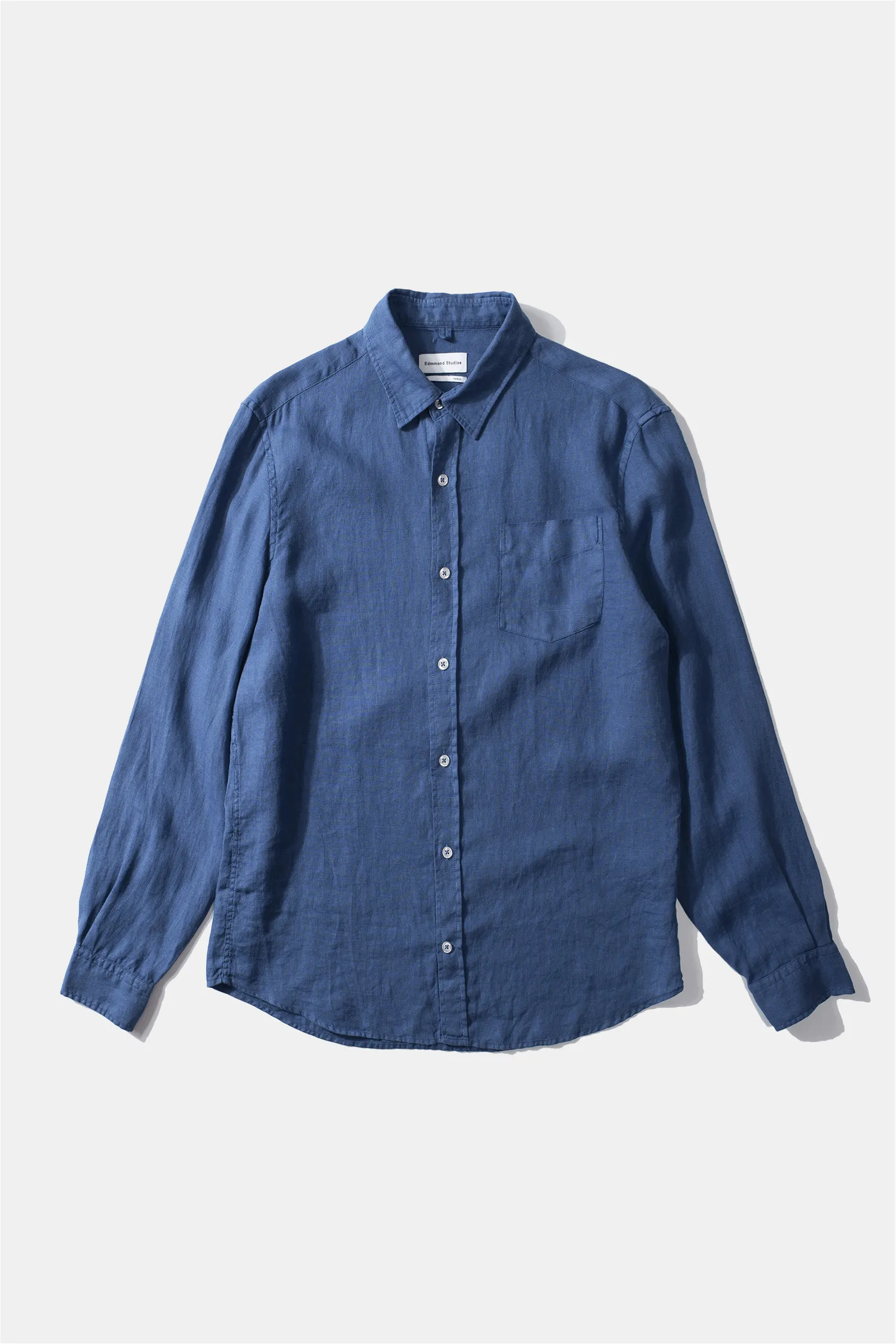 LINEN SHIRT PLAIN BLUE sold by Edmmond Studios