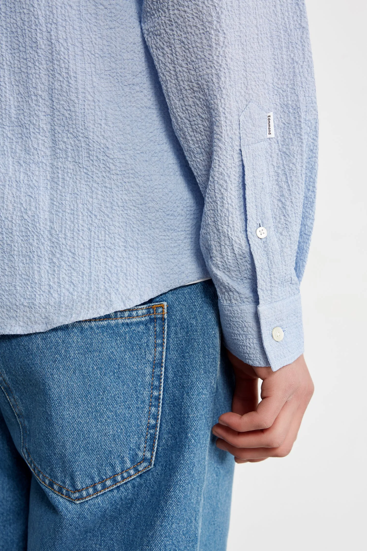 SEERSUCKER SHIRT LIGHT BLUE sold by Edmmond Studios product image thumbnail 2