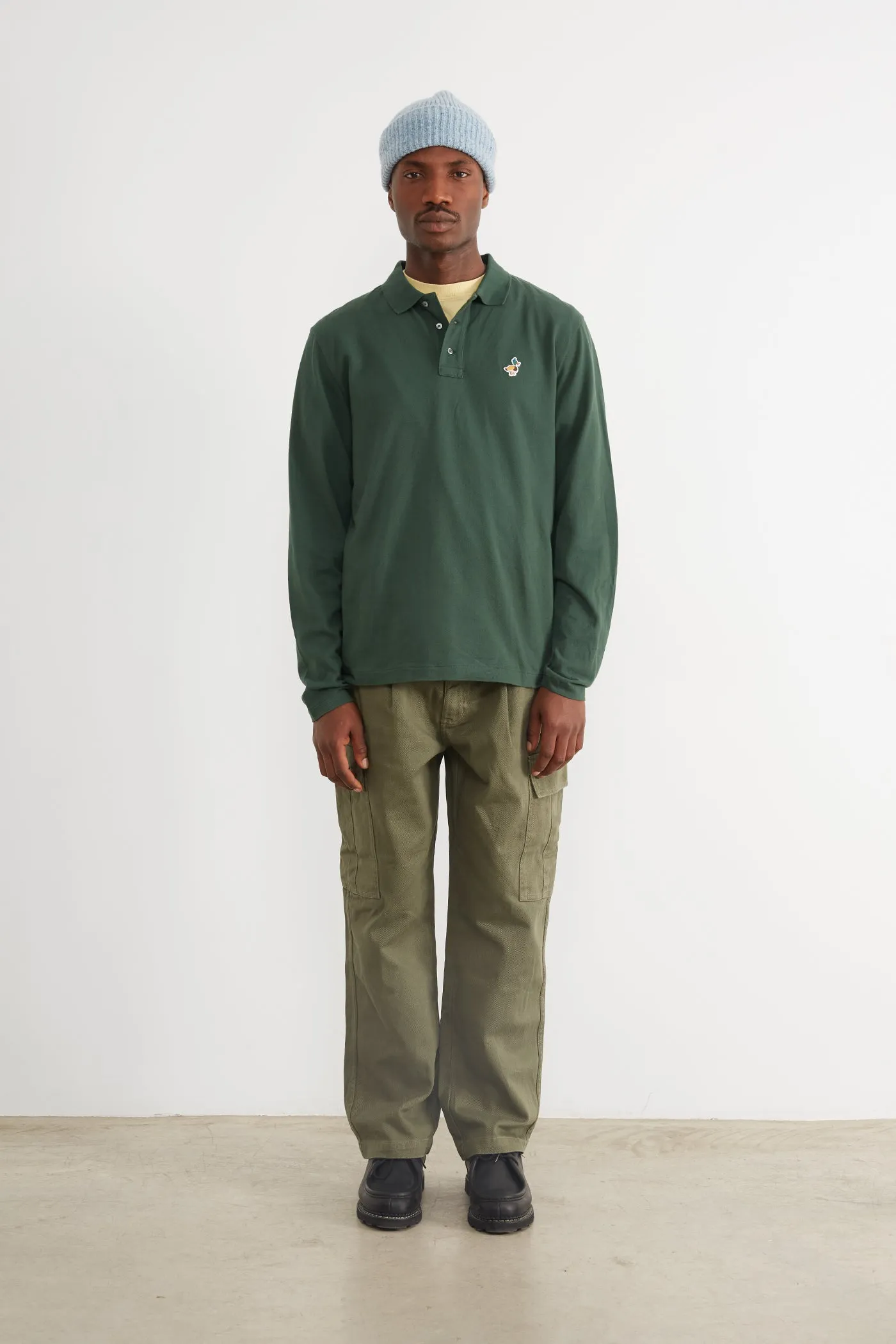 WILSON POLO LS DK GREEN sold by Edmmond Studios product image thumbnail 4