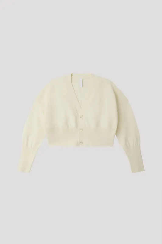 BS GARTER CROPPED CARDIGAN made by CFCL Womens