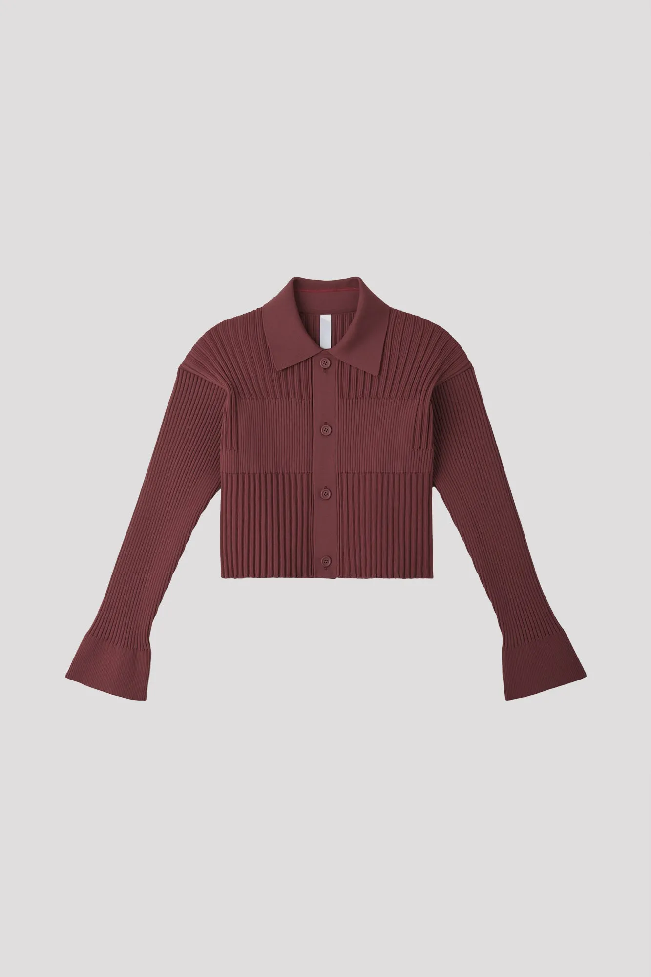 FLUTED CROPPED SHIRT CARDIGAN sold by CFCL Womens