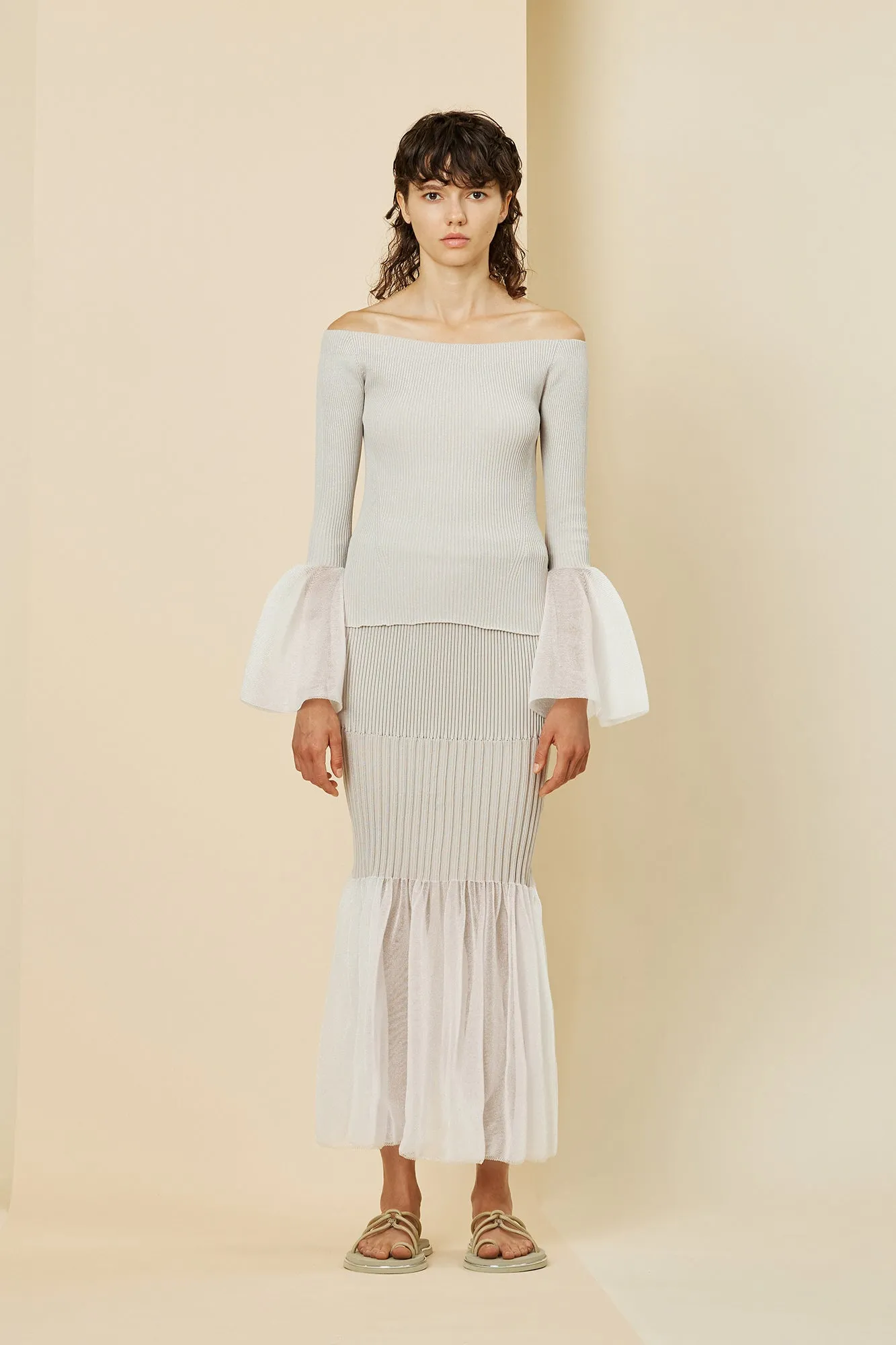 FLUTED LUCENT GLITTER MERMAID SKIRT sold by CFCL Womens product image thumbnail 5