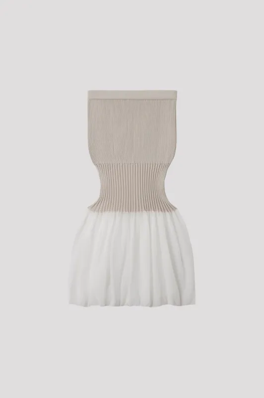 FLUTED LUCENT GLITTER MERMAID SKIRT made by CFCL Womens