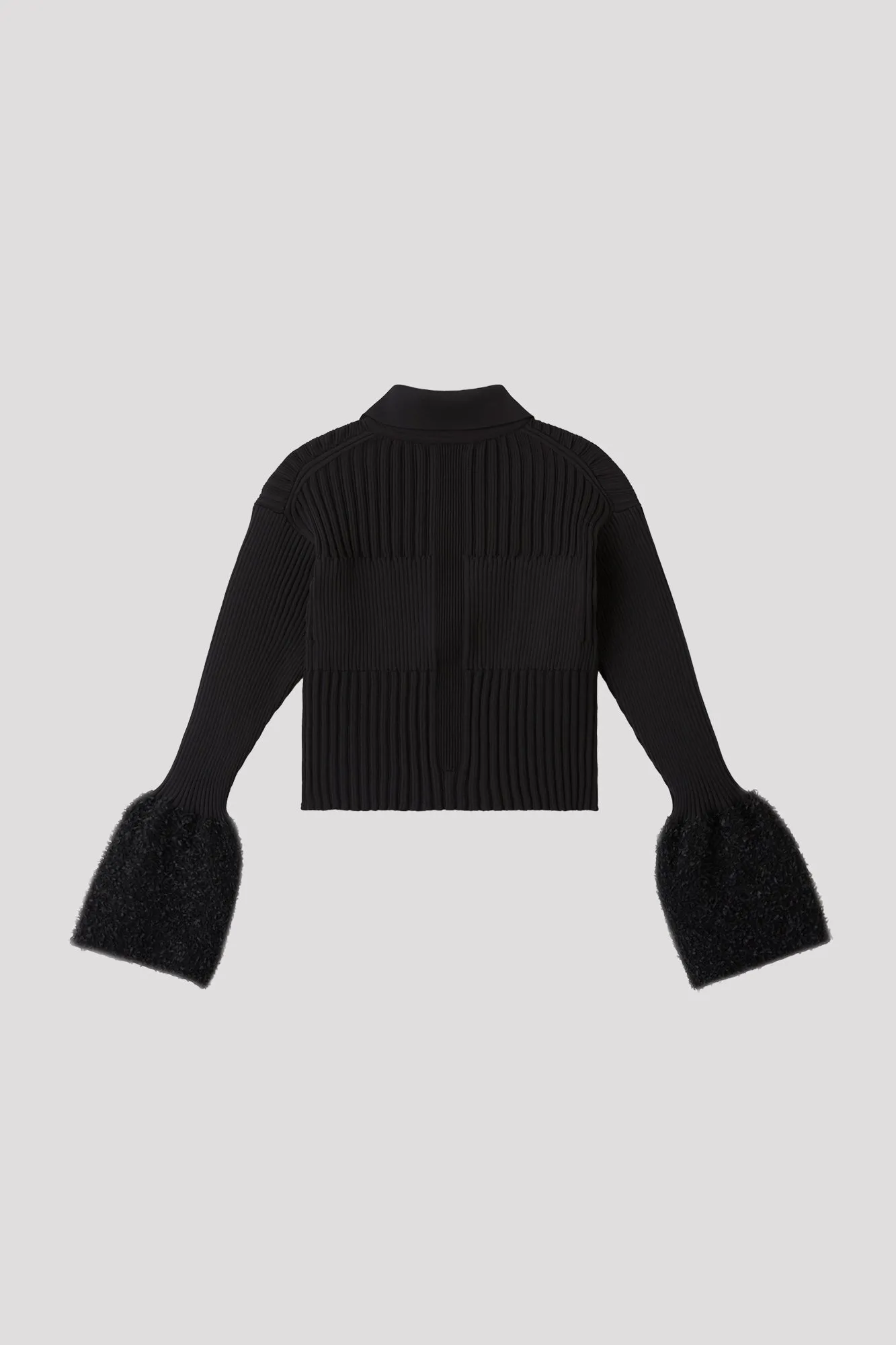 FLUTED REEF CROPPED ZIP SHIRT CARDIGAN sold by CFCL Womens product image thumbnail 3