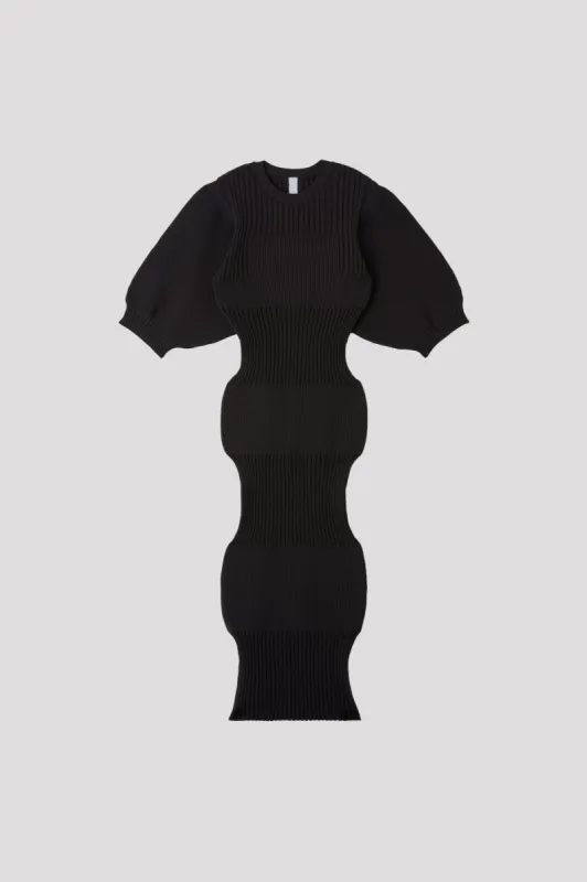 FLUTED SHORT PUFF SLEEVE DRESS sold by CFCL Womens