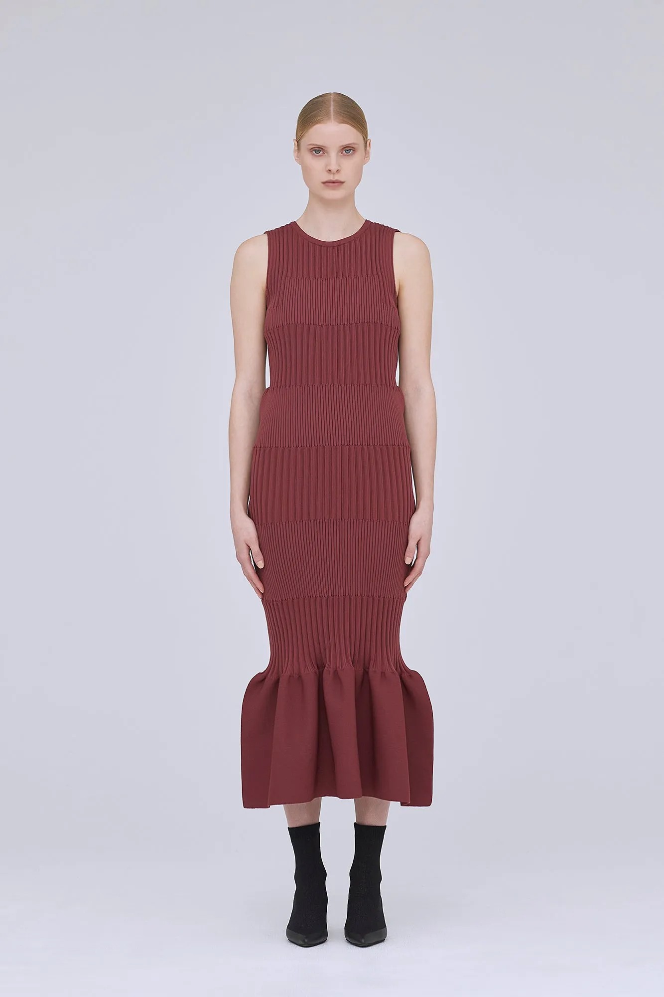 FLUTED SLEEVELESS MERMAID DRESS sold by CFCL Womens product image thumbnail 5