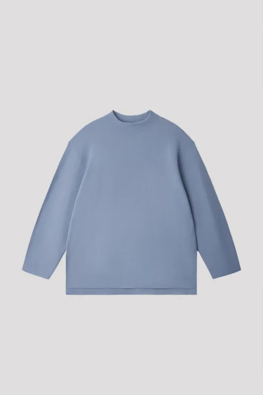 GARTER MOCKNECK LONG SLEEVE TEE SHIRT made by CFCL Womens