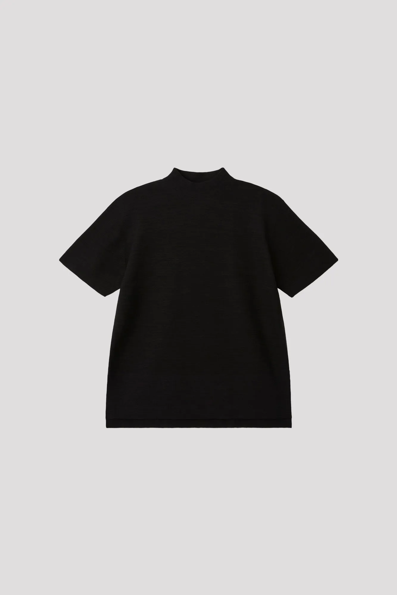 GARTER MOCKNECK SHORT SLEEVE TEE SHIRT sold by CFCL Womens product image thumbnail 4