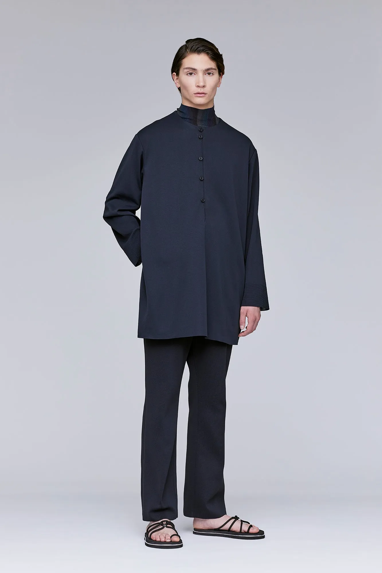 HIGH GAUGE MILAN LOOP BUTTONED PULLOVER SHIRT sold by CFCL Womens product image thumbnail 5