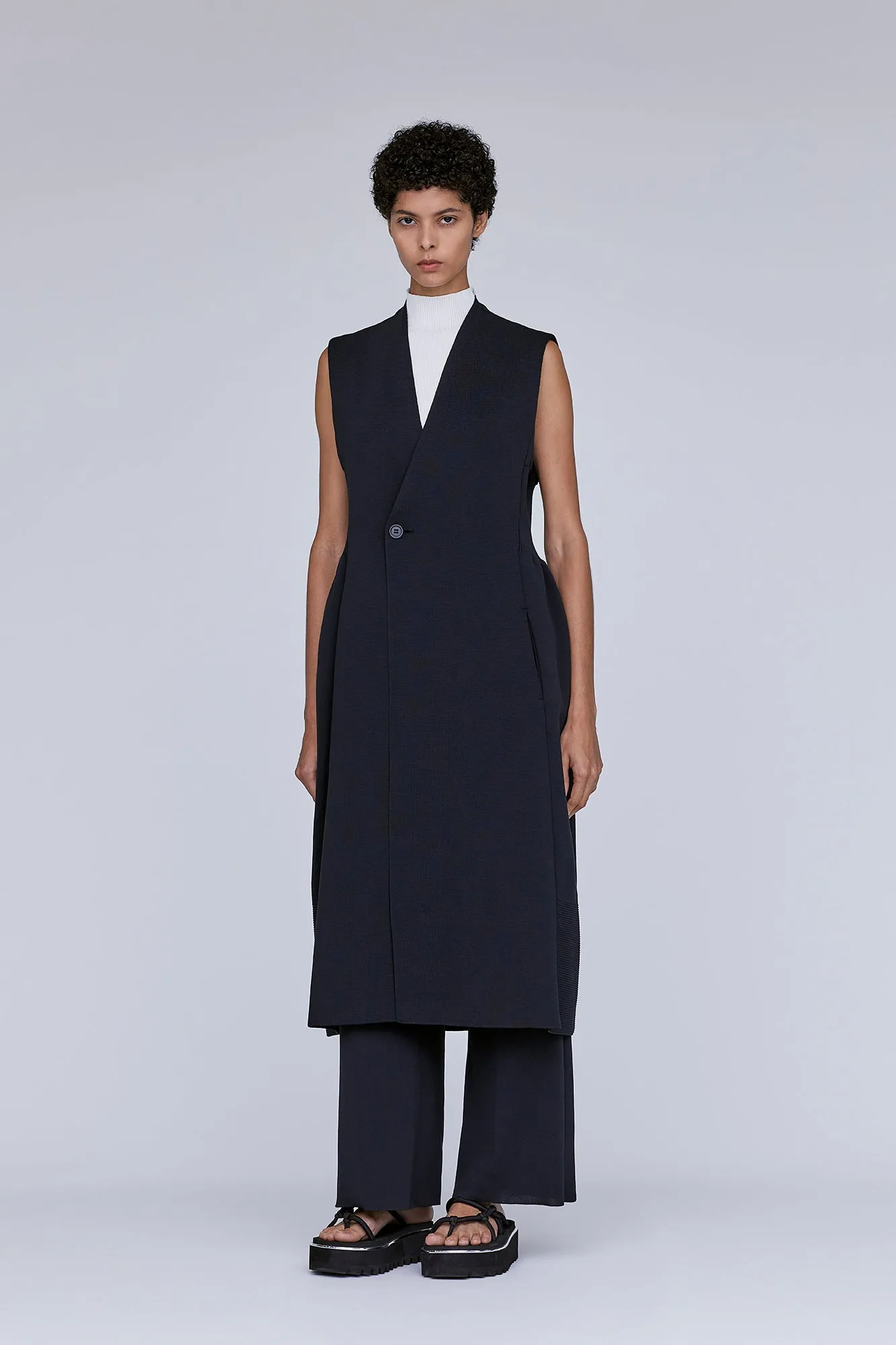 MILAN COLLARLESS LONG VEST sold by CFCL Womens product image thumbnail 5