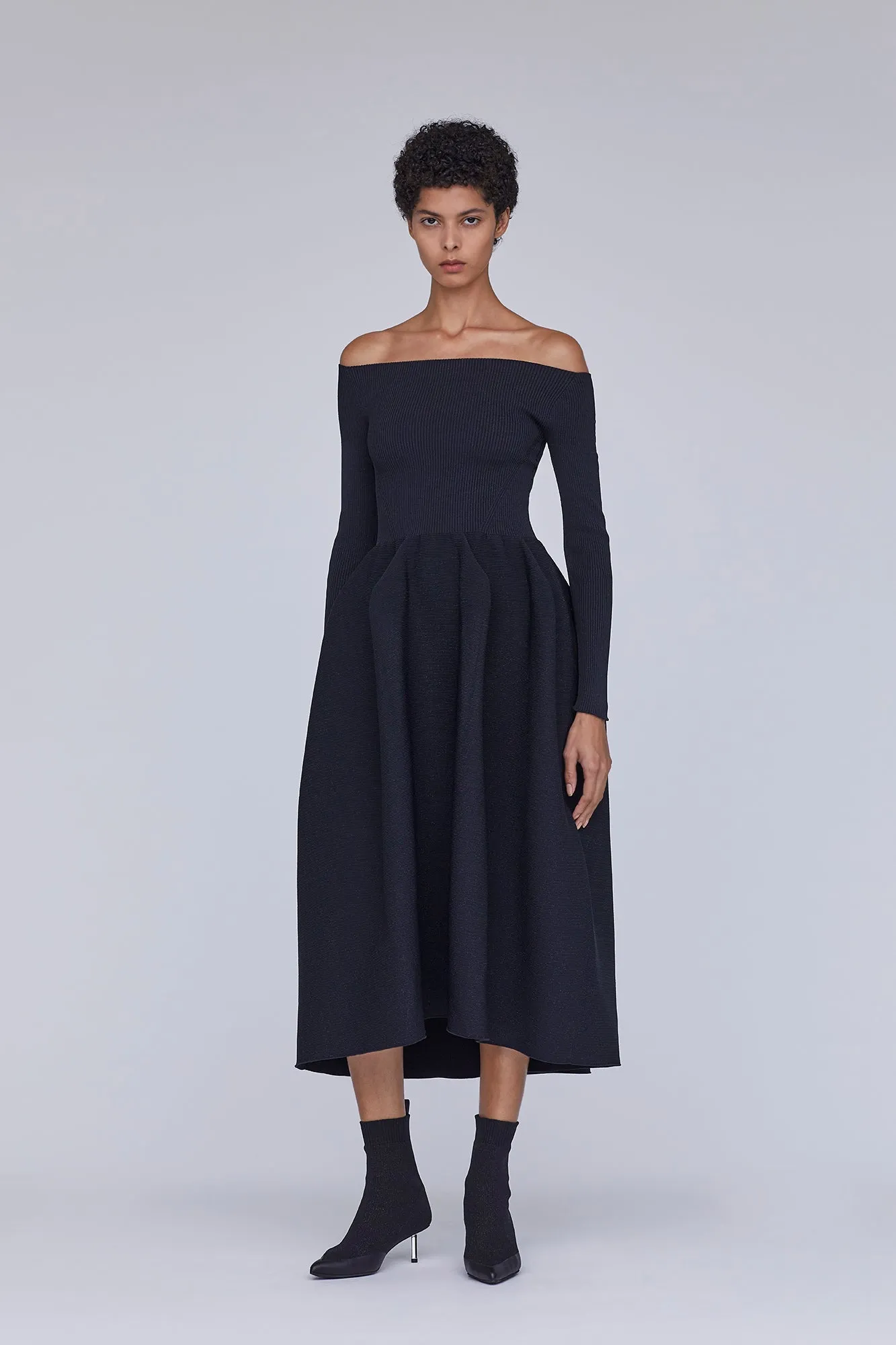 POTTERY GLITTER OFF SHOULDER LONG SLEEVE DRESS sold by CFCL Womens product image thumbnail 5