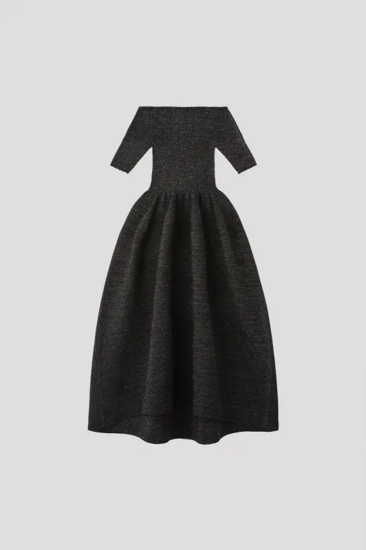 POTTERY GLITTER OFF SHOULDER SHORT SLEEVE DRESS sold by CFCL Womens