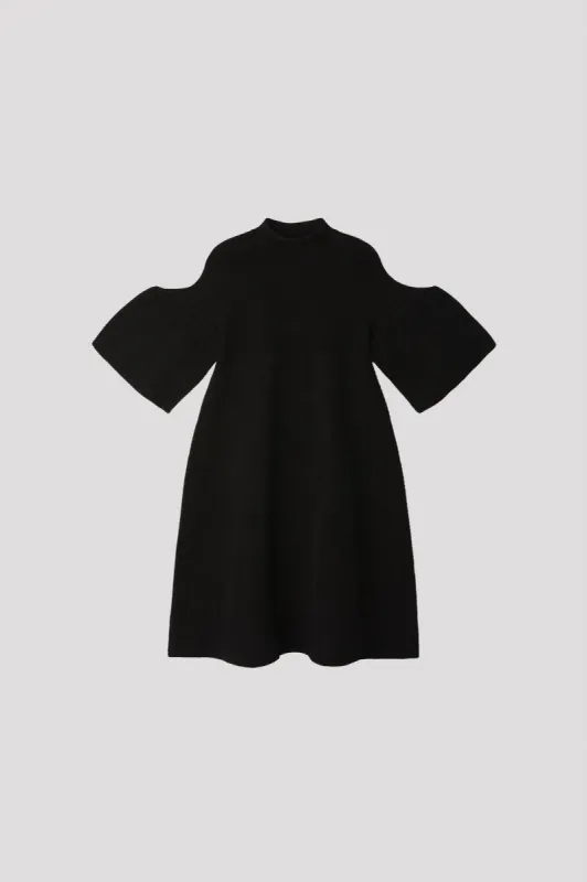 POTTERY VELVET SHORT BELL SLEEVE FLARE MINI DRESS sold by CFCL Womens