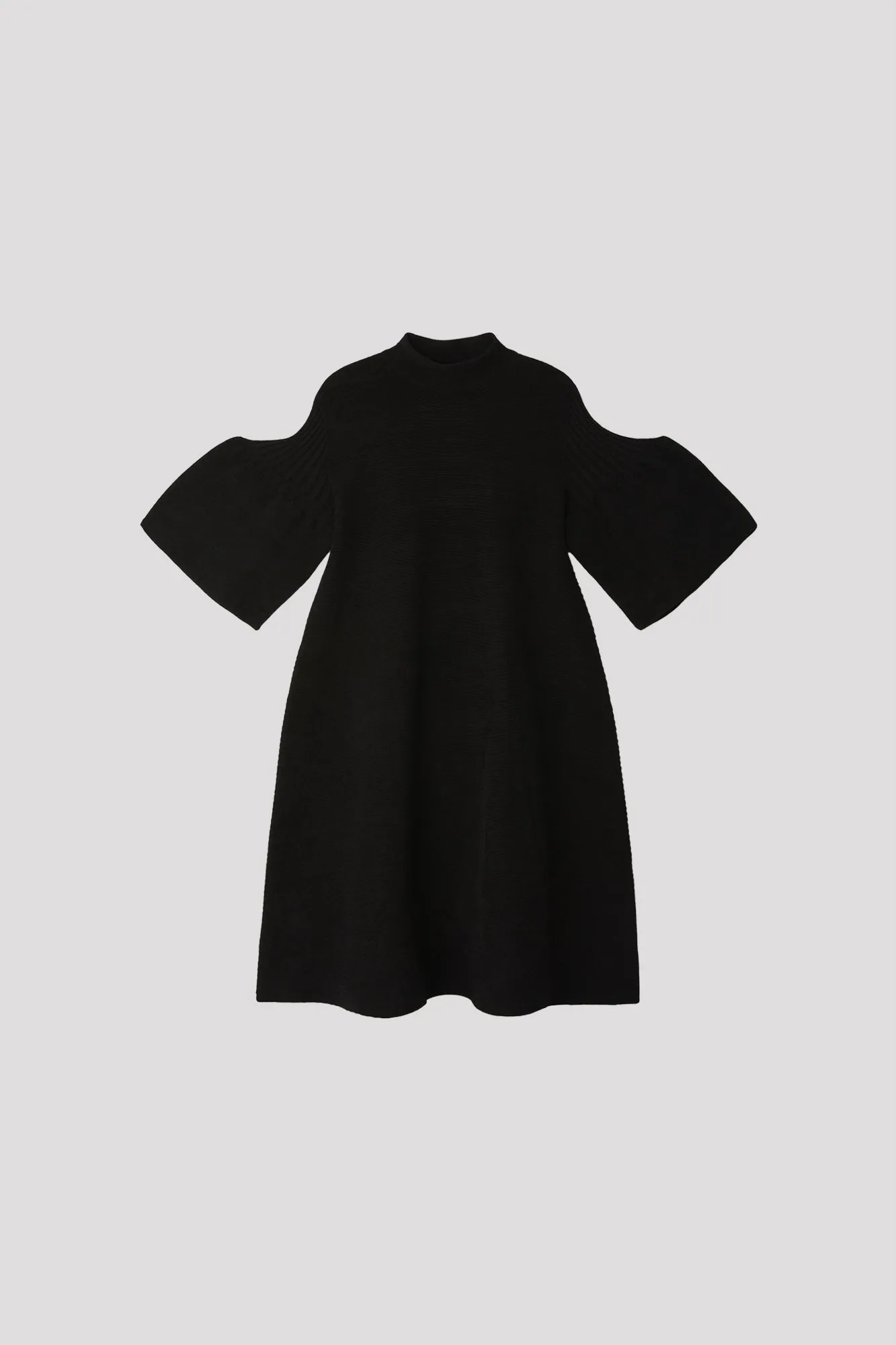 POTTERY VELVET SHORT BELL SLEEVE FLARE MINI DRESS sold by CFCL Womens