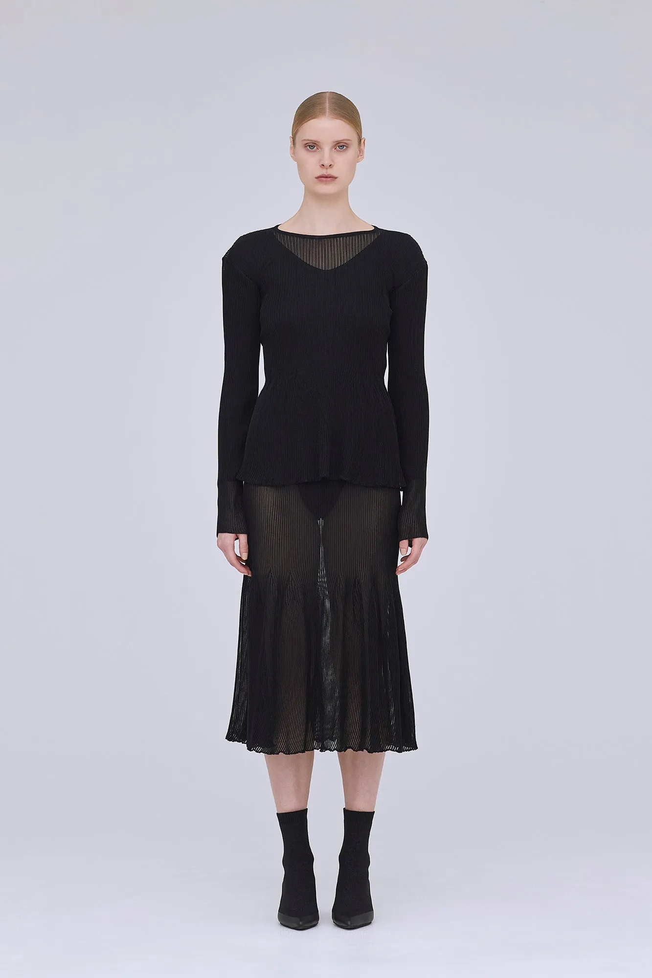 RIB LONG SLEEVE BODY SUIT sold by CFCL Womens product image thumbnail 4
