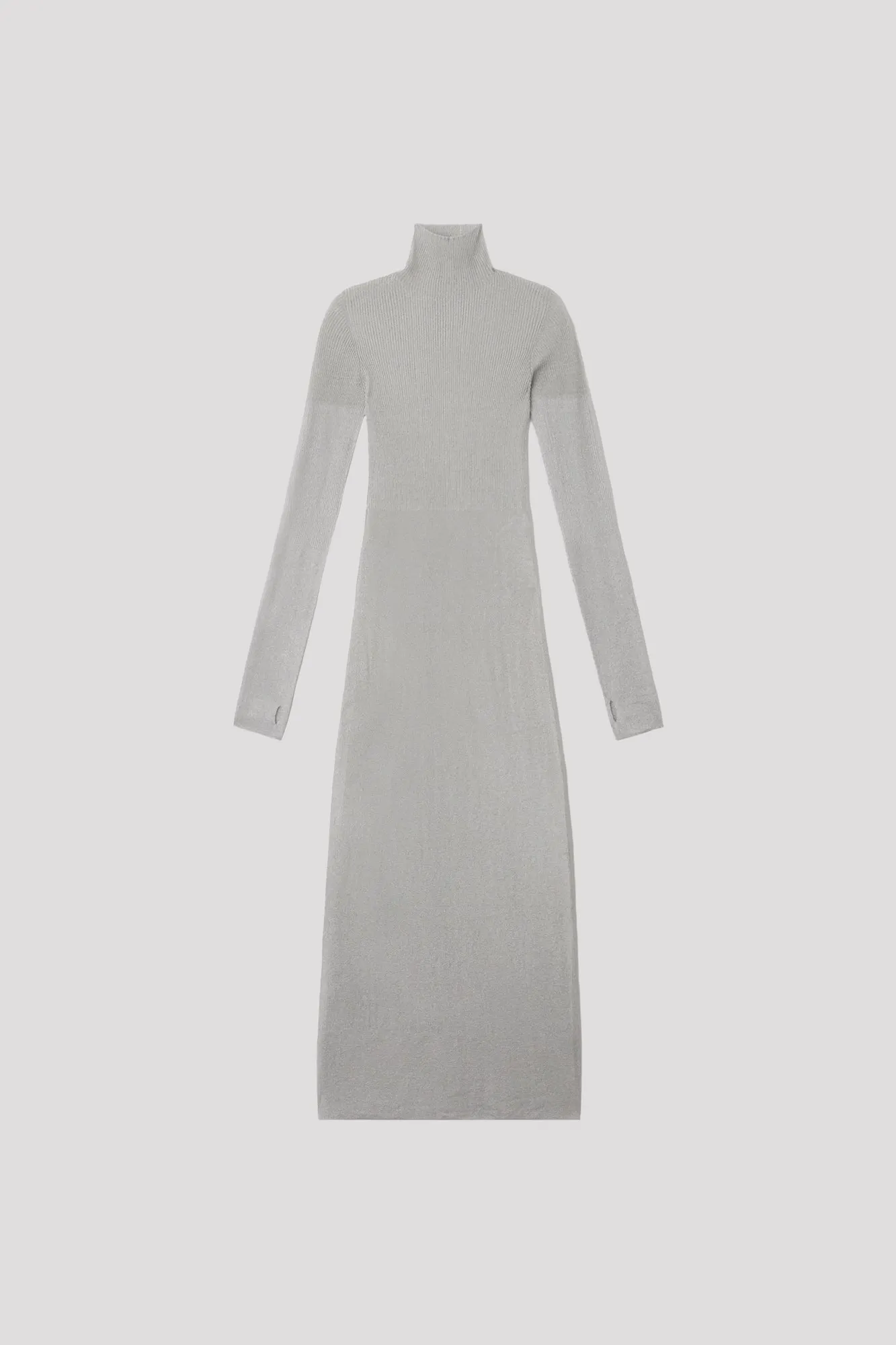 RIB METAL HIGHNECK LONG SLEEVE DRESS sold by CFCL Womens
