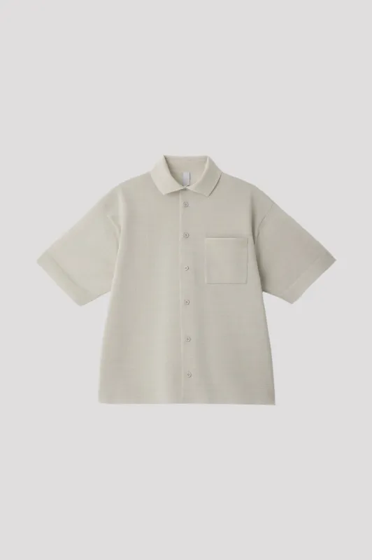 TC MILAN RIB SHORT SLEEVE SHIRT sold by CFCL Womens