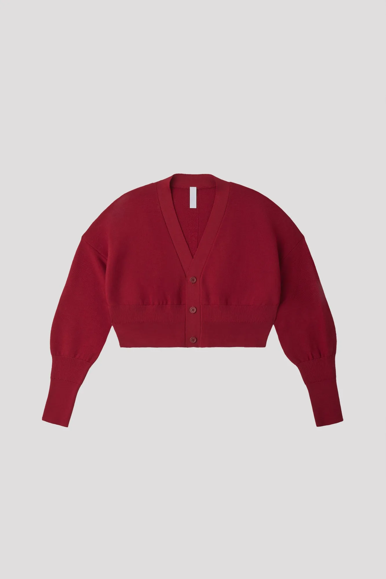 WOOL GARTER CROPPED CARDIGAN sold by CFCL Womens