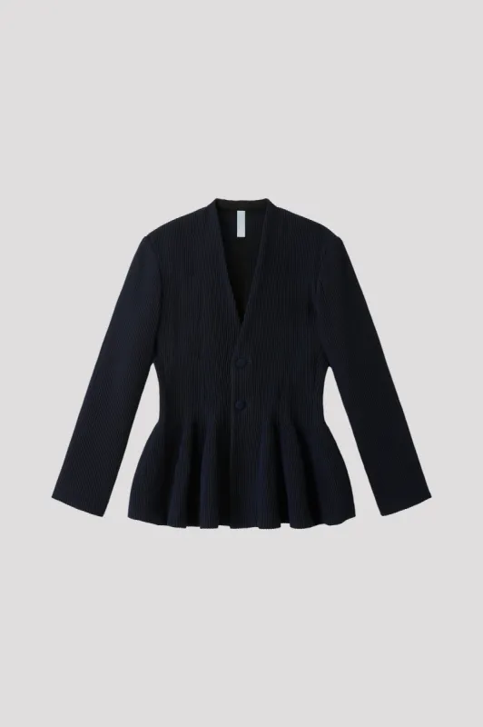 HYPHA COLLARLESS FLARE JACKET sold by CFCL Womens