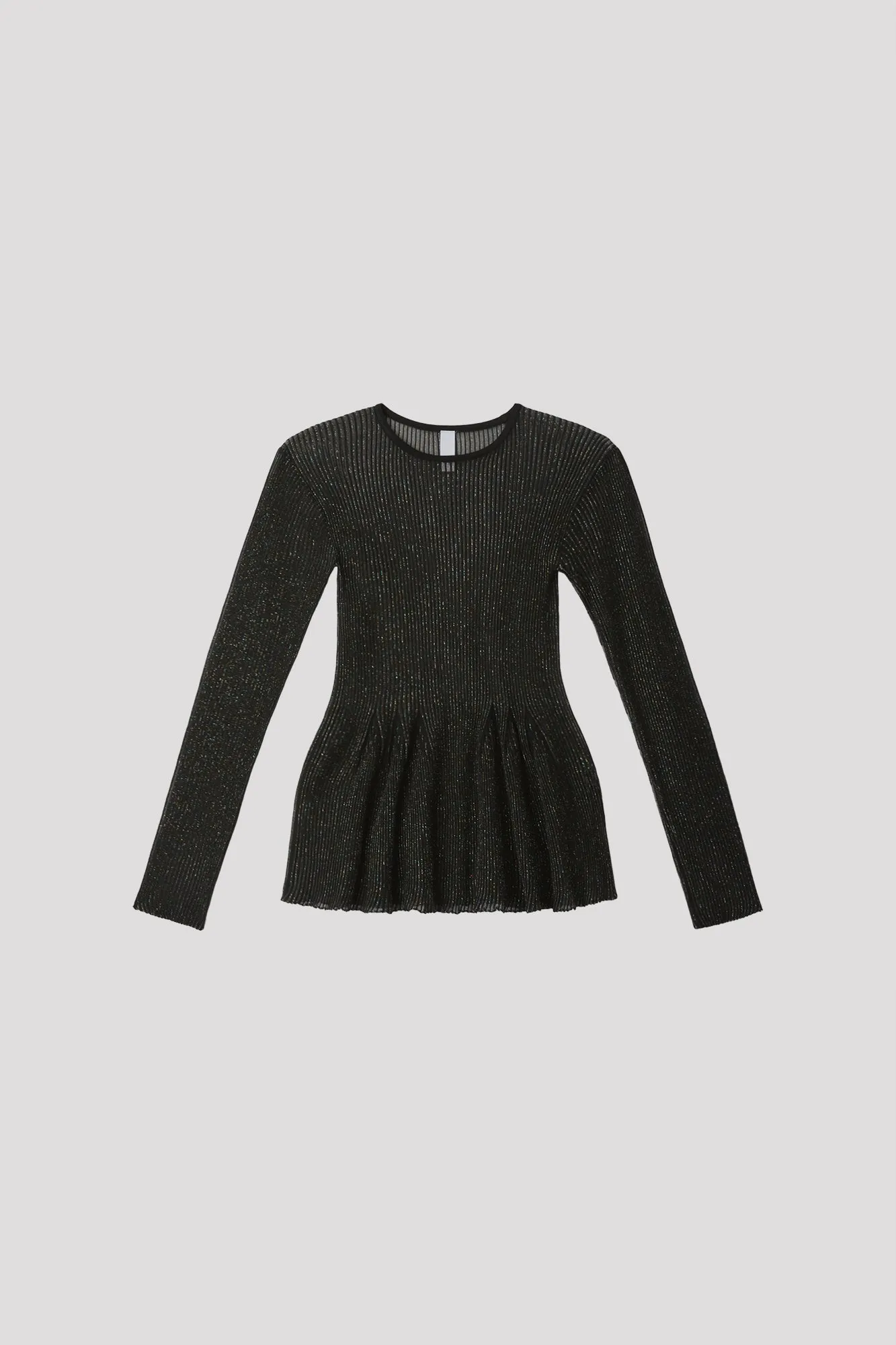 HYPHA LUCENT GLITTER LONG SLEEVE FLARE TOP sold by CFCL Womens