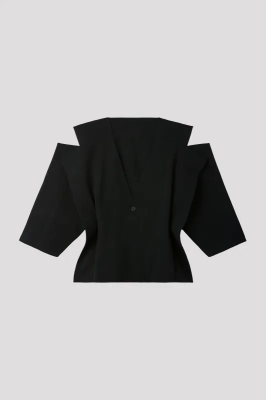 MILAN CREASE COLLARLESS JACKET sold by CFCL Womens