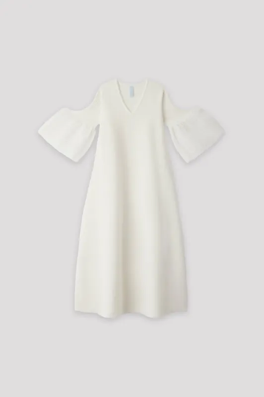 POTTERY ORNAMENT SHORT BELL SLEEVE FLARE DRESS made by CFCL Womens