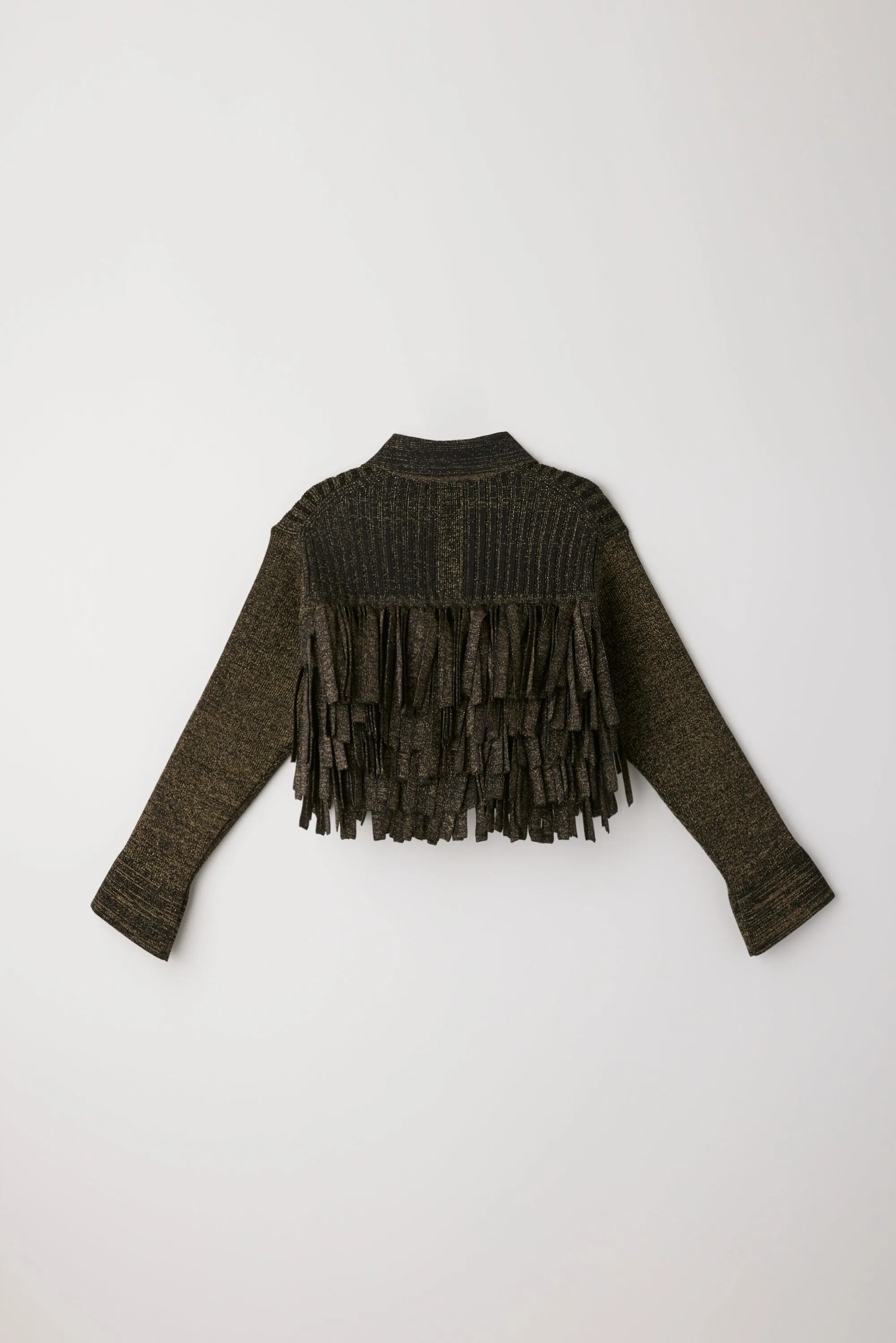 【VOL.10 1st delivery】FLUTED GLITTER FRINGE CROPPED SHIRT CARDIGAN sold by CFCL Womens product image thumbnail 2