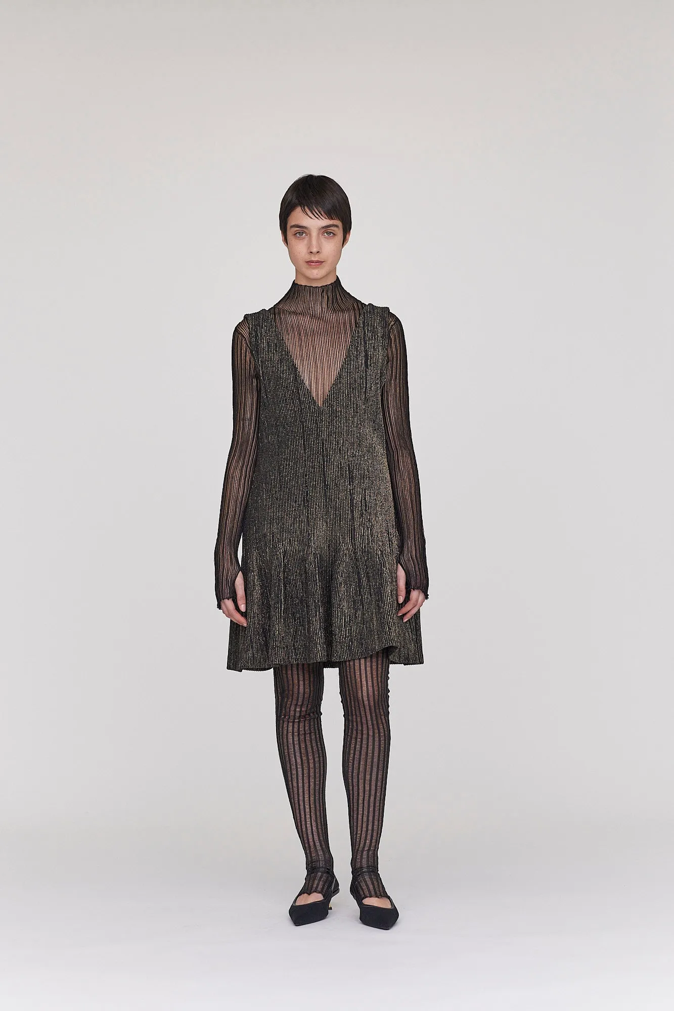 HYPHA V-NECK SLEEVELESS DRESS sold by CFCL Womens product image thumbnail 4