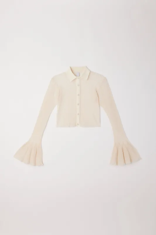 HYPHA LUCENT GLITTER SHIRT CARDIGAN sold by CFCL Womens