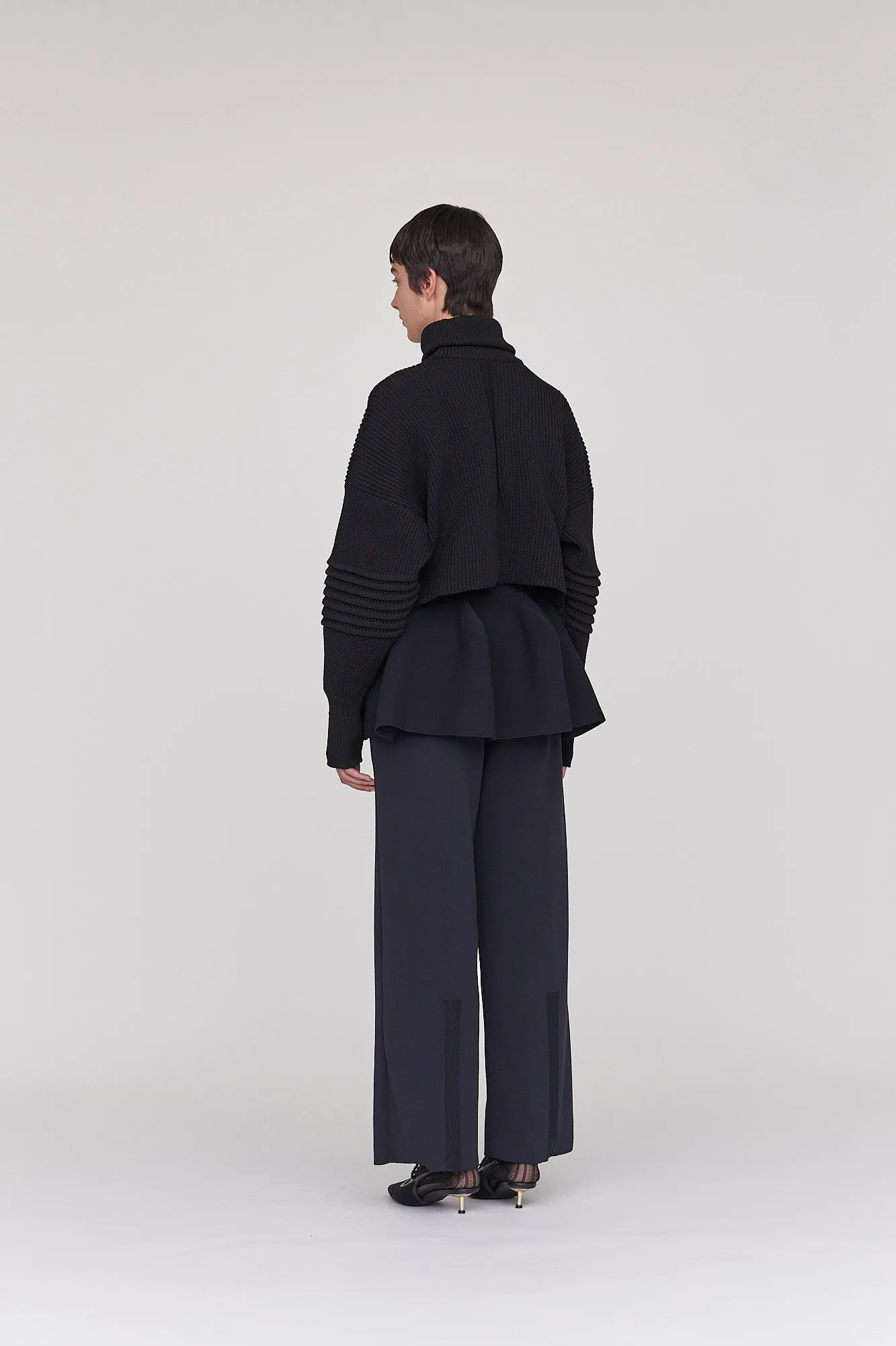 LOW GAUGE HIGHNECK CROPPED PULLOVER sold by CFCL Womens product image thumbnail 5