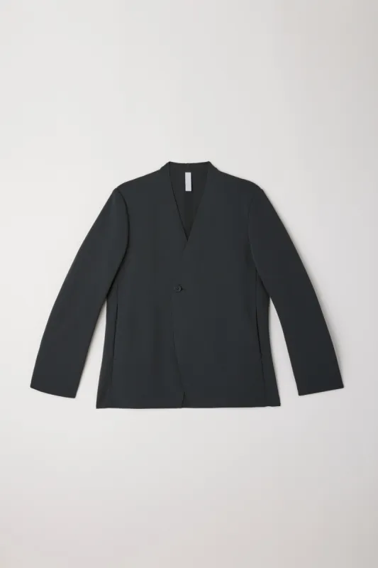 MILAN RIB DOUBLE BREASTED COLLARLESS JACKET sold by CFCL Womens