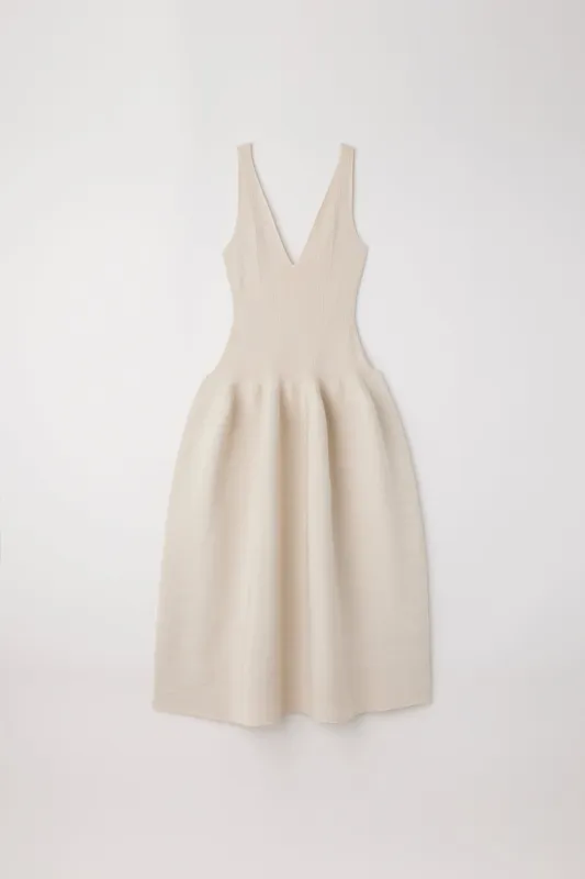 POTTERY GLITTER V-NECK SLEEVELESS DRESS made by CFCL Womens