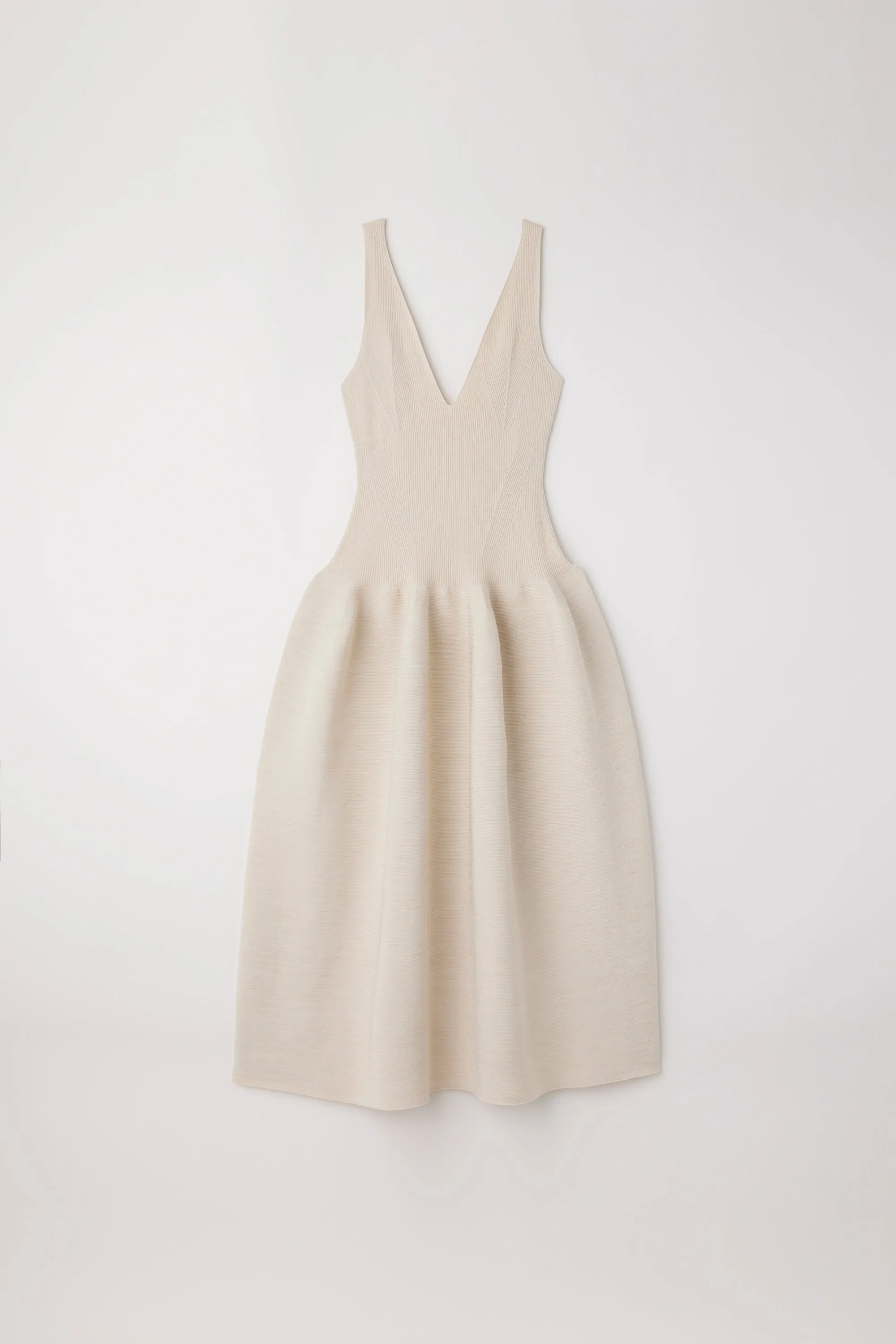 POTTERY GLITTER V-NECK SLEEVELESS DRESS sold by CFCL Womens