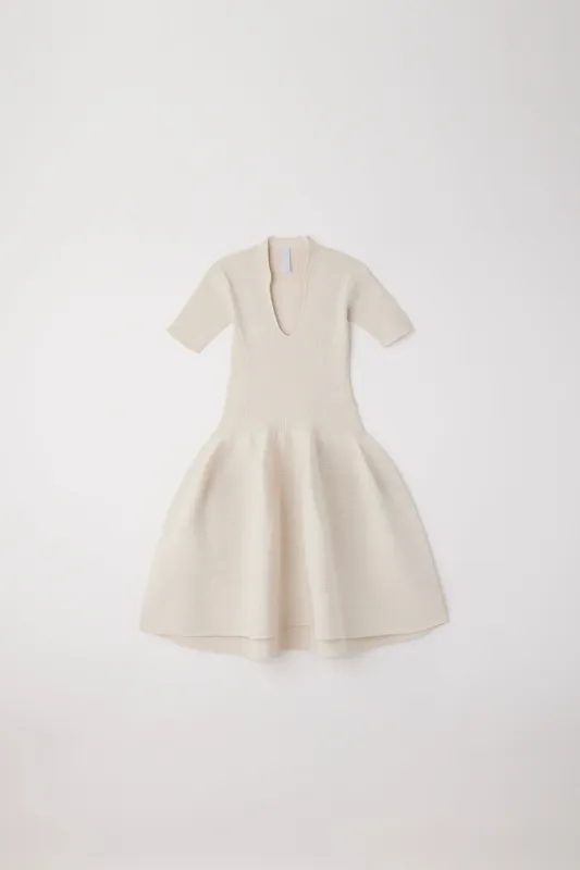 POTTERY HS GLITTER STAND-UP COLLAR SHORT SLEEVE MINI DRESS sold by CFCL Womens