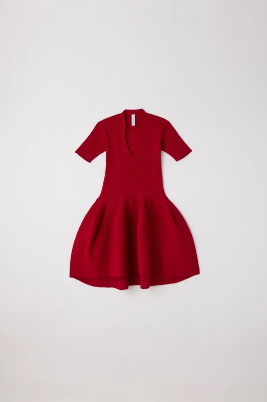 POTTERY HS STAND-UP COLLAR SHORT SLEEVE MINI DRESS sold by CFCL Womens
