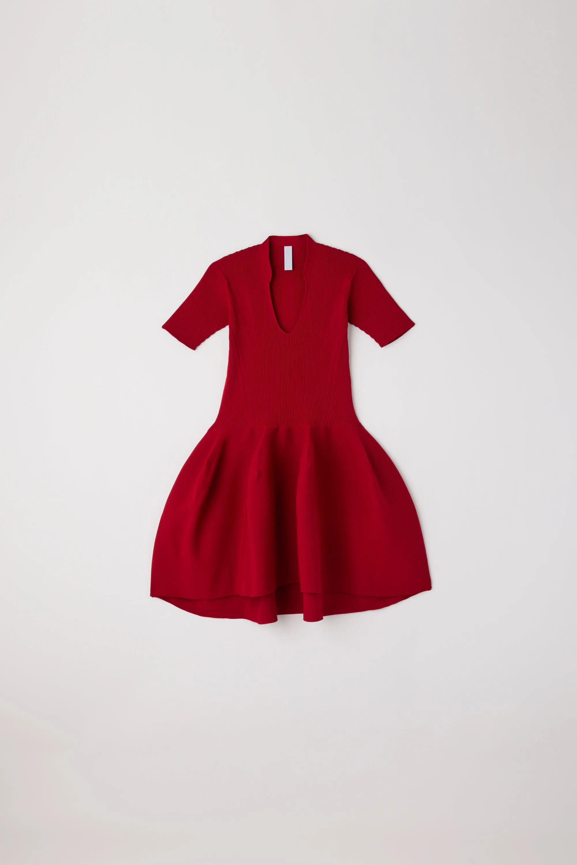 POTTERY STAND-UP COLLAR SHORT SLEEVE MINI DRESS sold by CFCL Womens